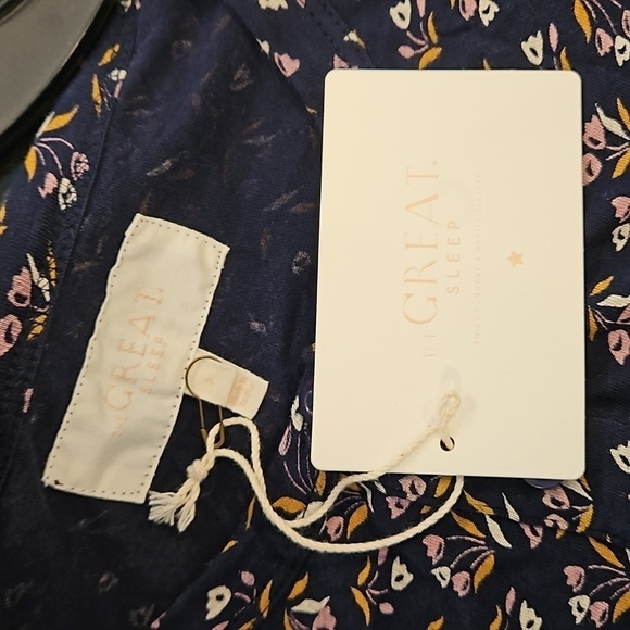 💕THE GREAT💕 The Henley Romper ~ Navy Apron Floral Size 4 Large NWT - Picture 15 of 16